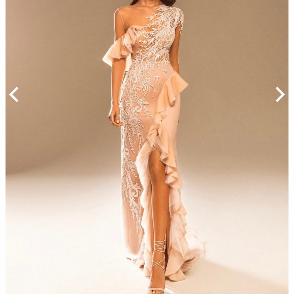 Beaded Lacey Gown